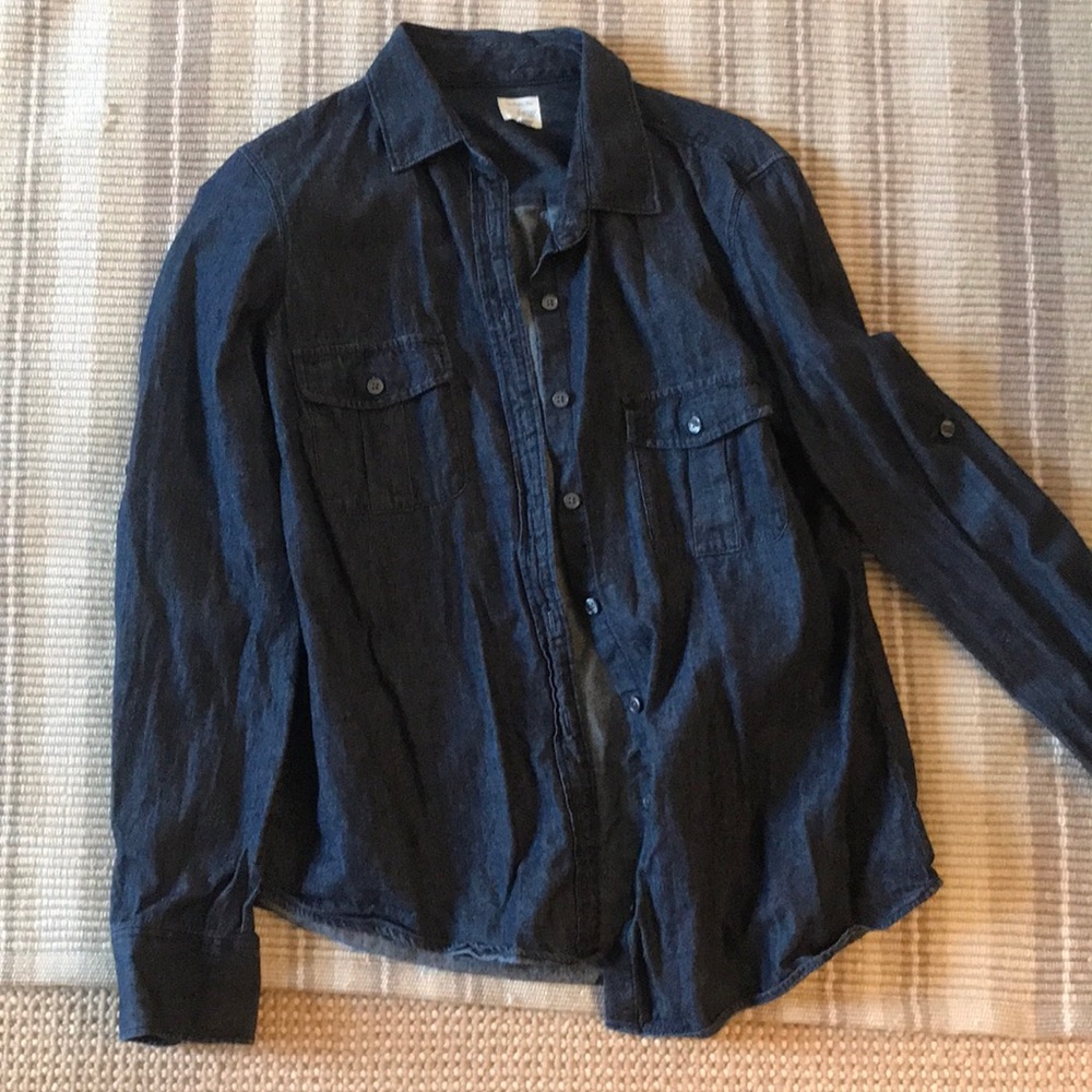 Button down denim shirt